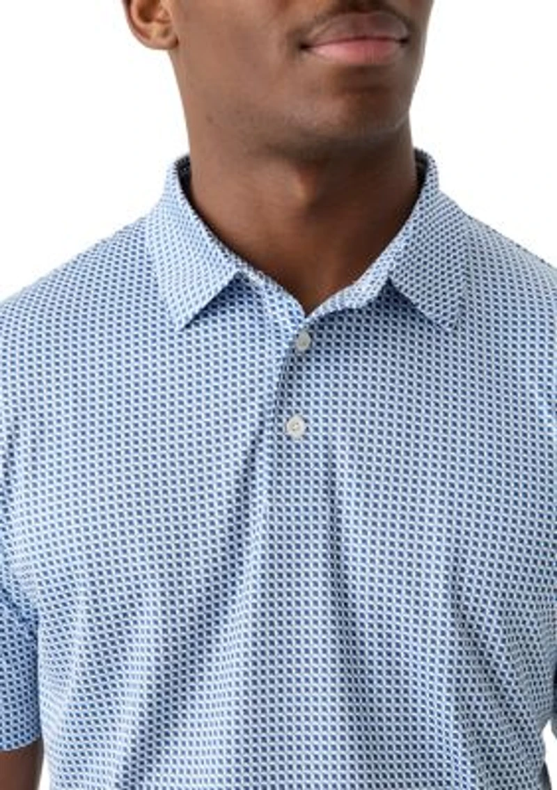 Short Sleeve Stingray Printed Polo Shirt
