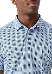Short Sleeve Stingray Printed Polo Shirt