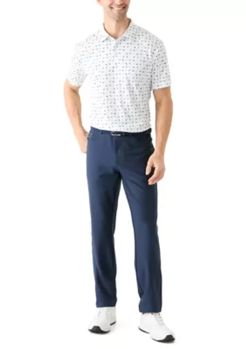 Men's Short Sleeve Under the Umbrella Printed Polo Shirt