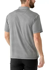 Men's Short Sleeve Jacquard Polo Shirt