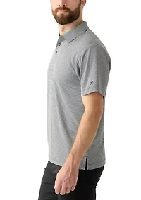 Men's Short Sleeve Jacquard Polo Shirt