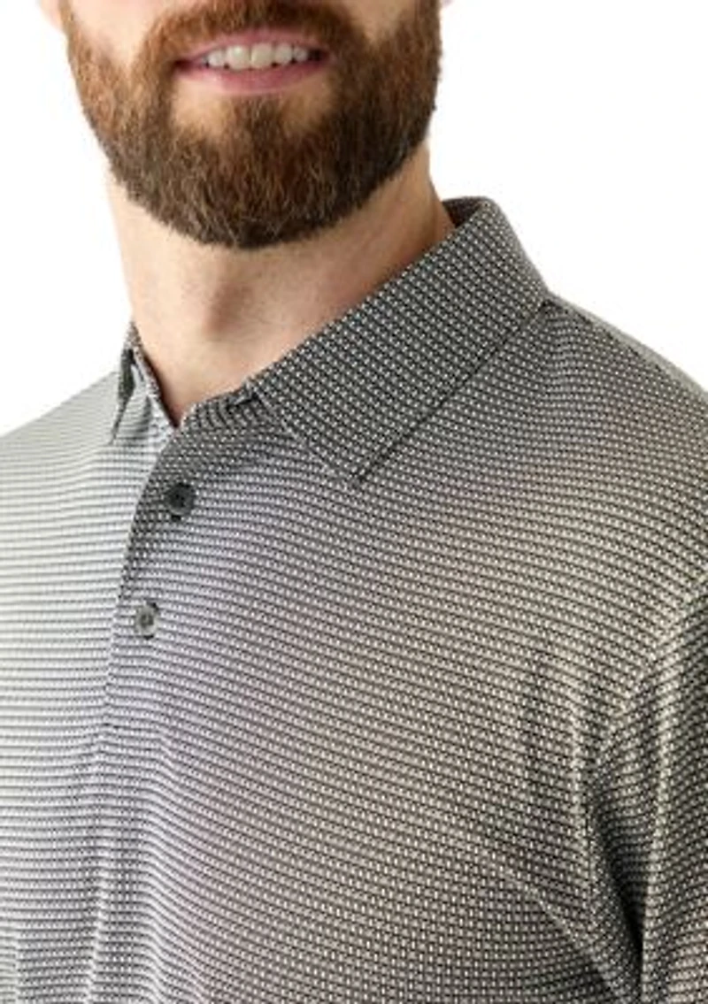 Men's Short Sleeve Jacquard Polo Shirt