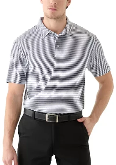 Men's 2 Color Feeder Stripe Polo Shirt
