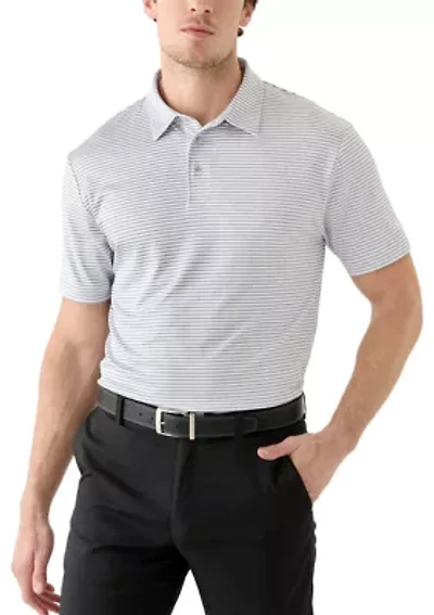 Men's 2 Color Feeder Stripe Polo Shirt