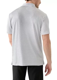 Men's 2 Color Feeder Stripe Polo Shirt