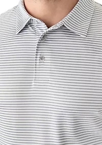 Men's 2 Color Feeder Stripe Polo Shirt