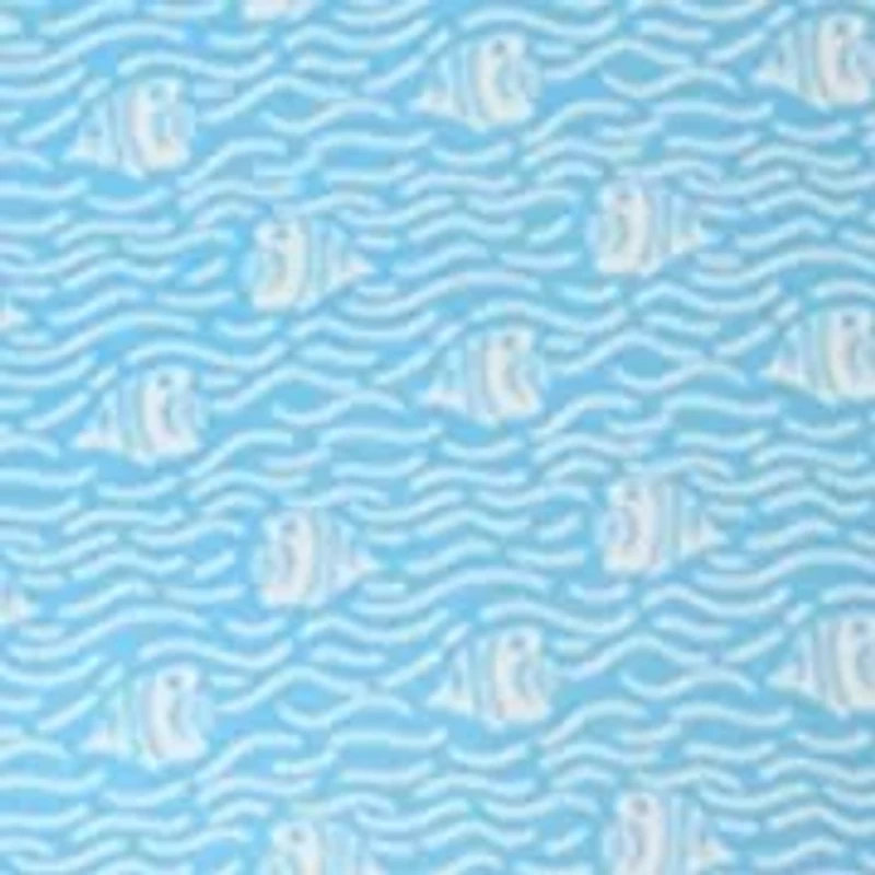 Big & Tall Short Sleeve Angel Fish Printed Polo Shirt