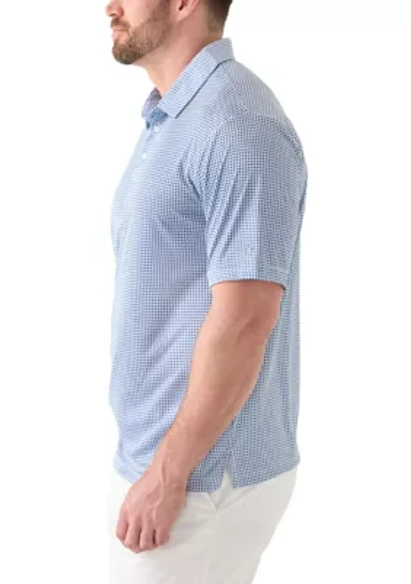 Big & Tall Short Sleeve Stingray Printed Polo Shirt