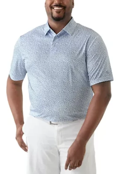 Big & Tall Shell Printed Polo Shirt