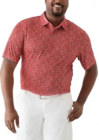 Big & Tall Shell Printed Polo Shirt