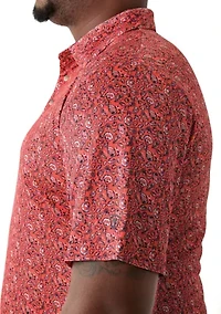 Big & Tall Shell Printed Polo Shirt