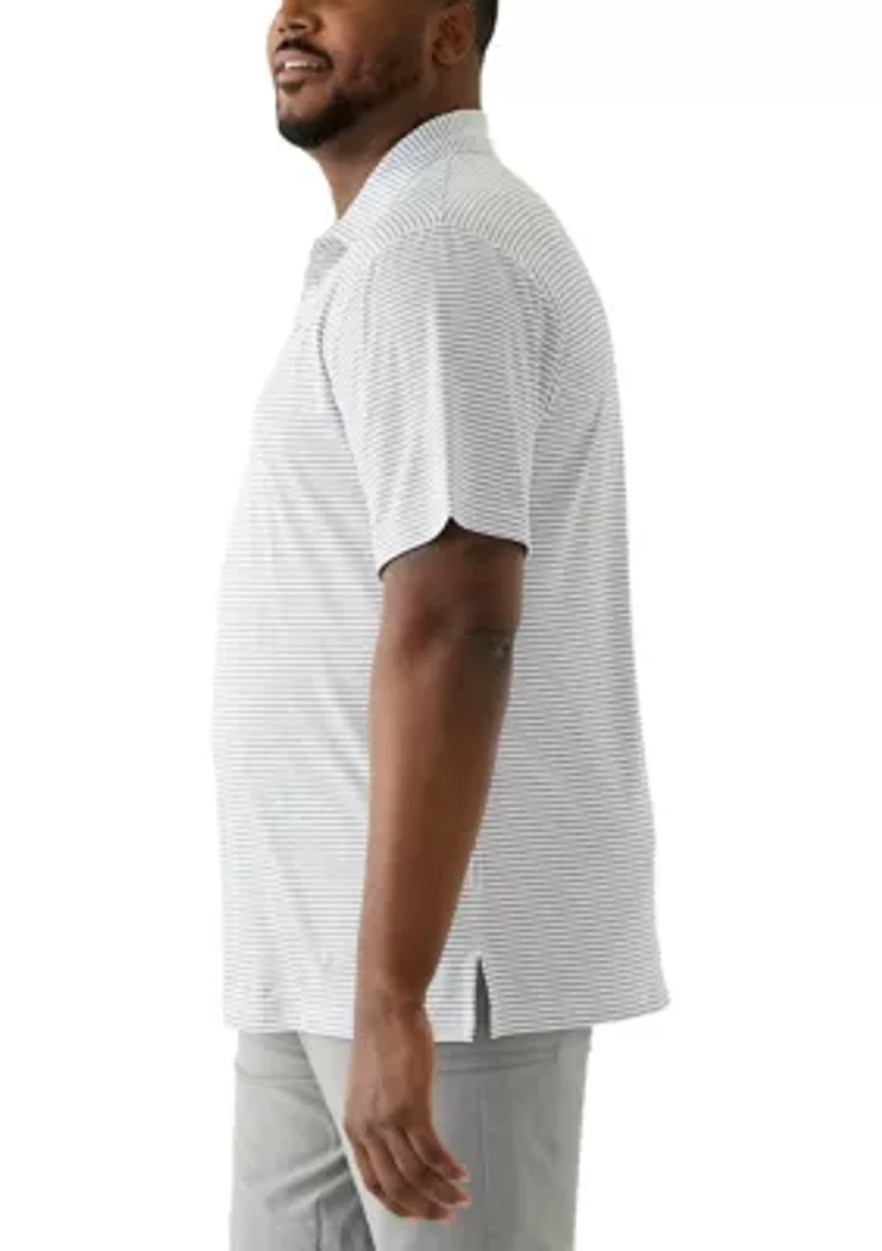 Big & Tall Feeder Stripe Polo Shirt