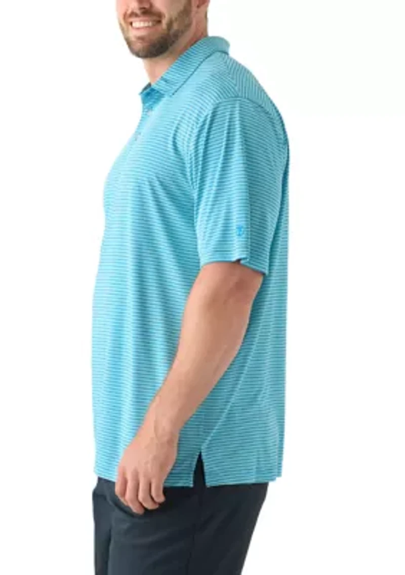 Big & Tall Short Sleeve 3 Count Stripe Polo Shirt
