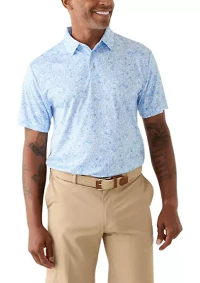Men's Short Sleeve Sea Life Conversational Polo