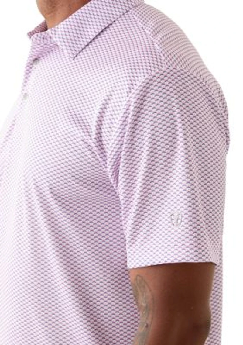 Men's Geometric Bow Tie Printed Polo