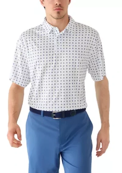 Men's Short Sleeve Digital Golf Polo T-Shirt