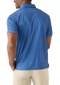 Men's Short Sleeve Digital Golf Polo T-Shirt