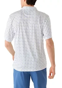 Men's Short Sleeve Digital Golf Polo T-Shirt