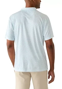 Men's Short Sleeve Dragonfly Printed Shirt