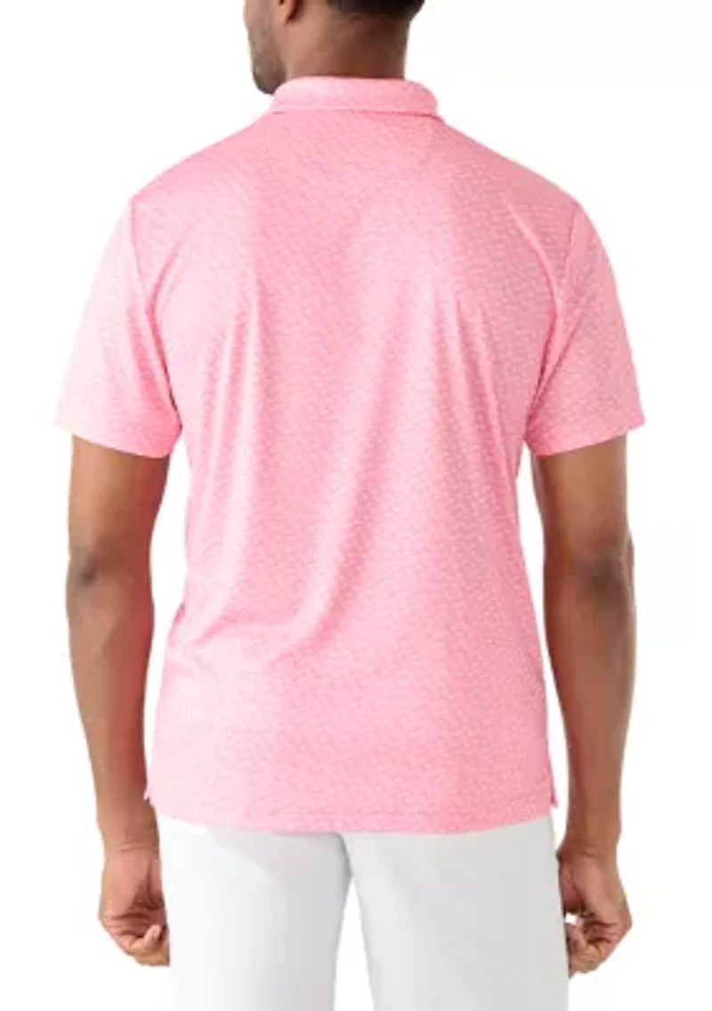 Men's Short Sleeve Dragonfly Printed Shirt