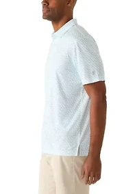 Men's Short Sleeve Dragonfly Printed Shirt
