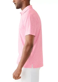 Men's Short Sleeve Dragonfly Printed Shirt
