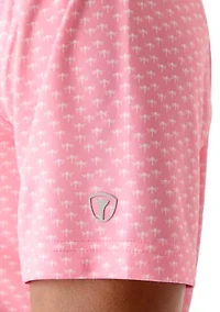 Men's Short Sleeve Dragonfly Printed Shirt