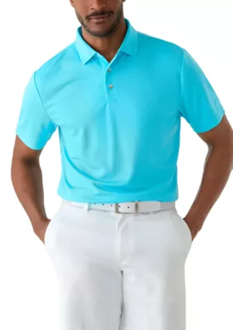 Men's Short Sleeve Performance Mesh Polo Shirt