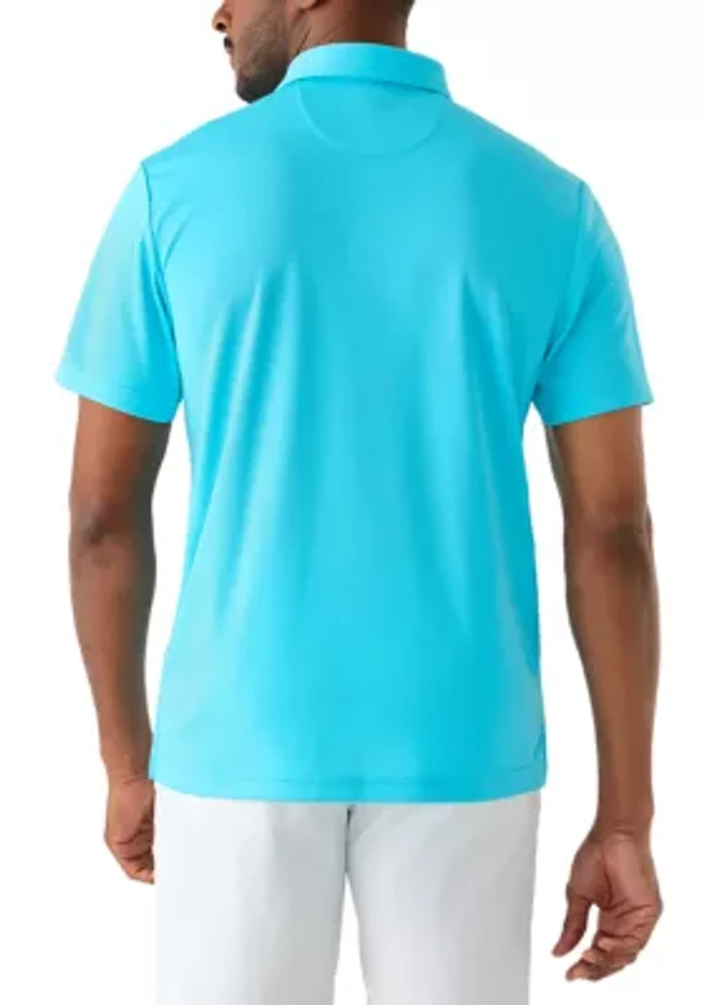 Men's Short Sleeve Performance Mesh Polo Shirt