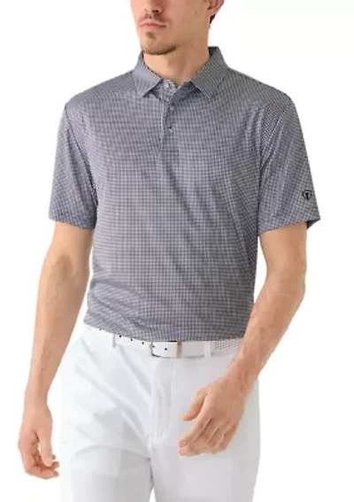 Men's Houndstooth Polo Shirt