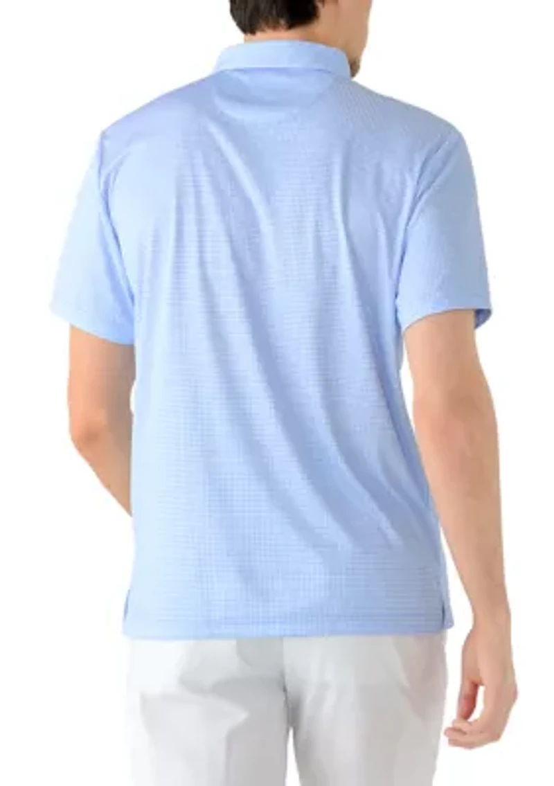 Men's Houndstooth Polo Shirt