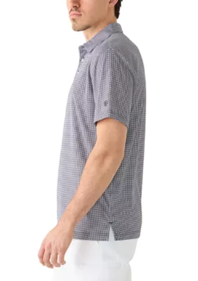 Men's Houndstooth Polo Shirt
