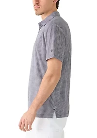 Men's Houndstooth Polo Shirt
