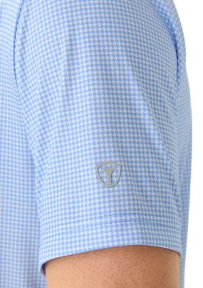 Men's Houndstooth Polo Shirt