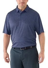 Big & Tall Short Sleeve Golf Ball Conversational Polo