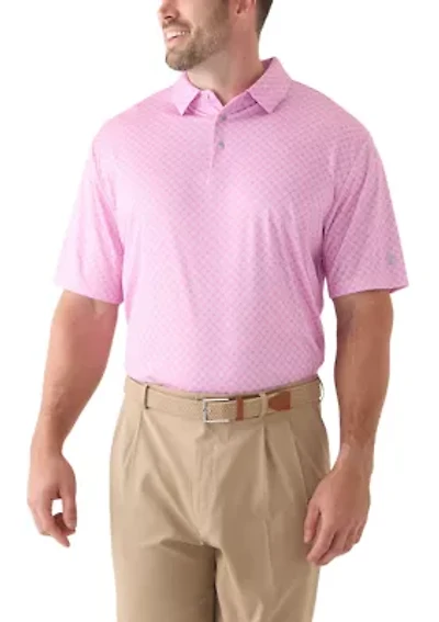 Big & Tall Short Sleeve Golf Ball Conversational Polo