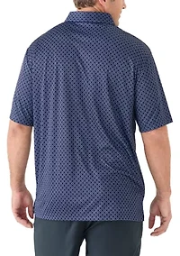 Big & Tall Short Sleeve Golf Ball Conversational Polo