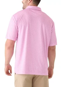 Big & Tall Short Sleeve Golf Ball Conversational Polo