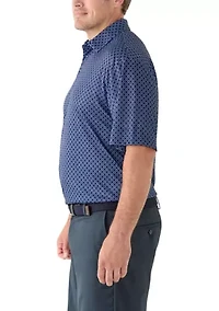Big & Tall Short Sleeve Golf Ball Conversational Polo