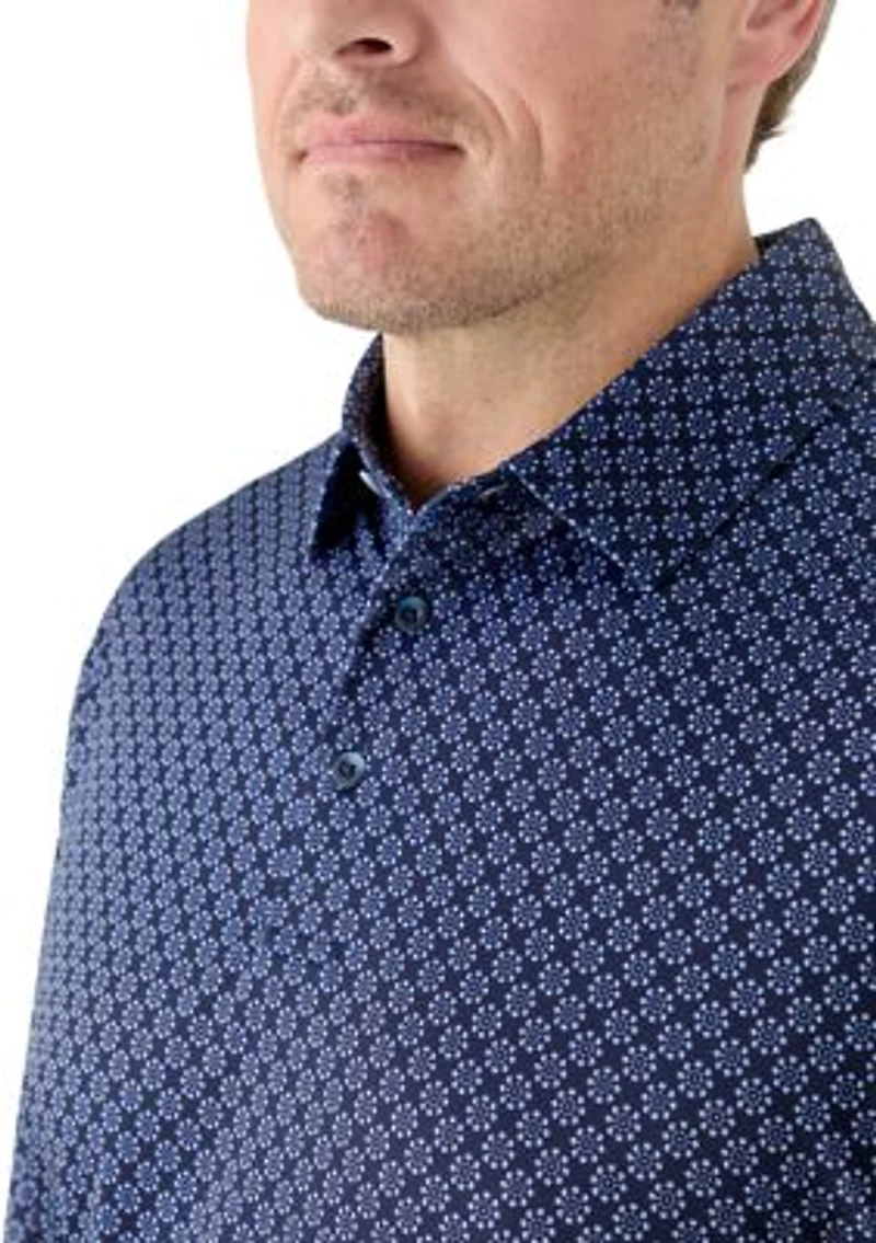Big & Tall Short Sleeve Golf Ball Conversational Polo