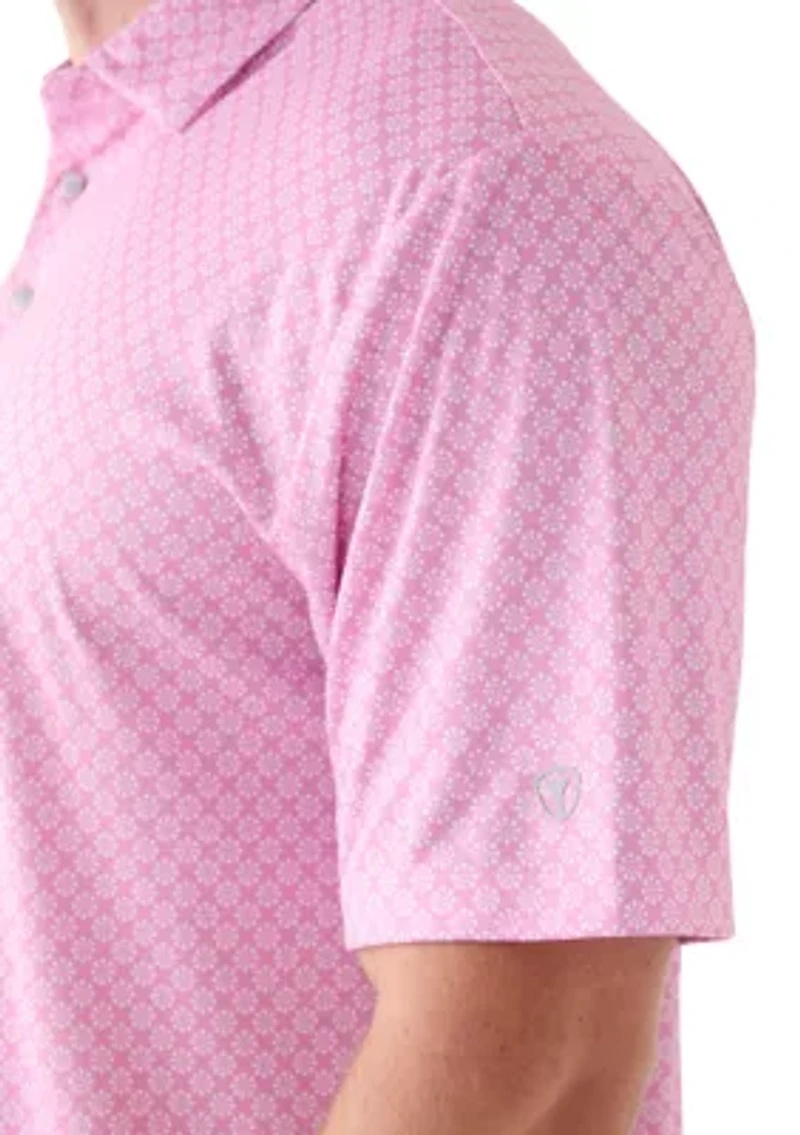 Big & Tall Short Sleeve Golf Ball Conversational Polo