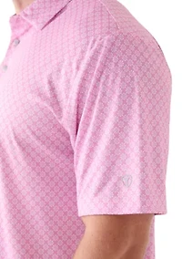 Big & Tall Short Sleeve Golf Ball Conversational Polo