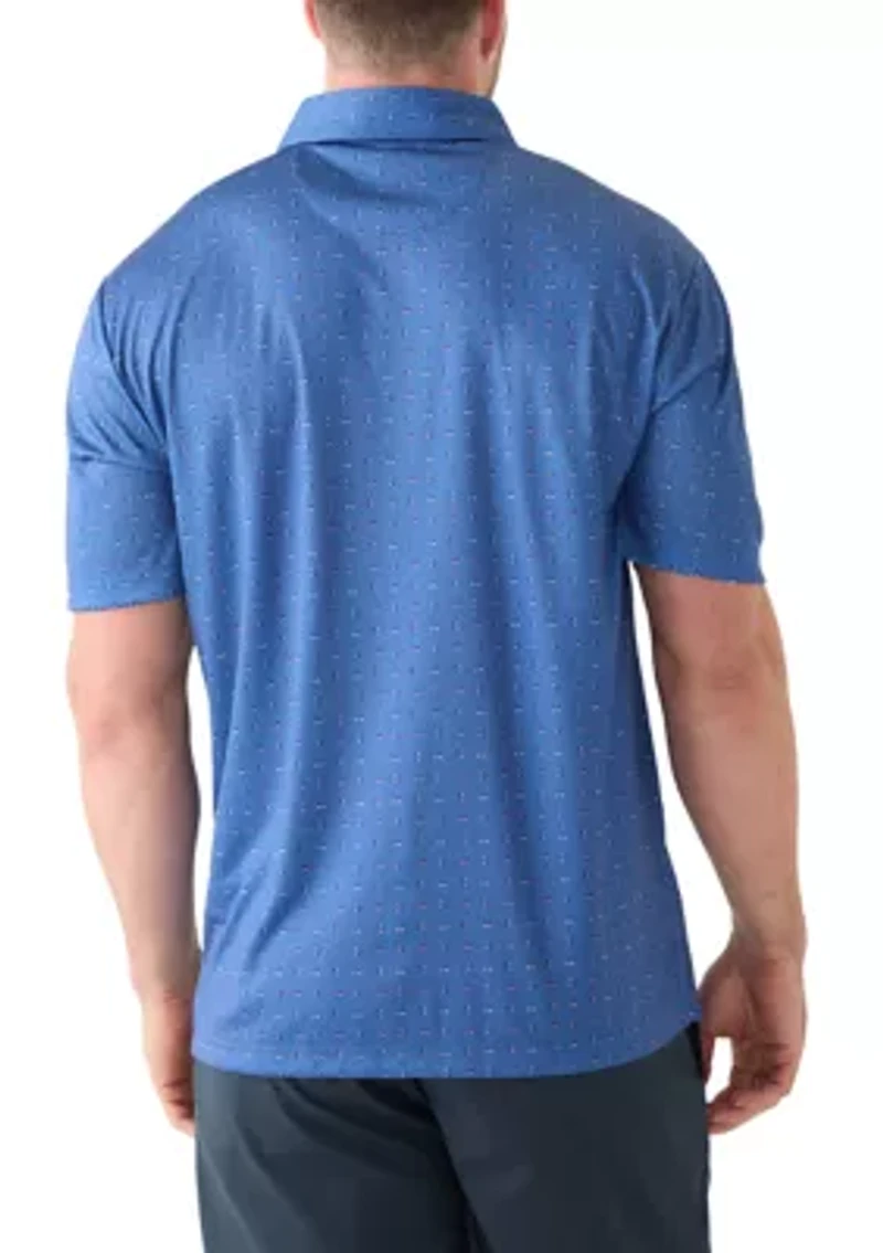 Big & Tall Short Sleeve Digital Golf Cart Polo