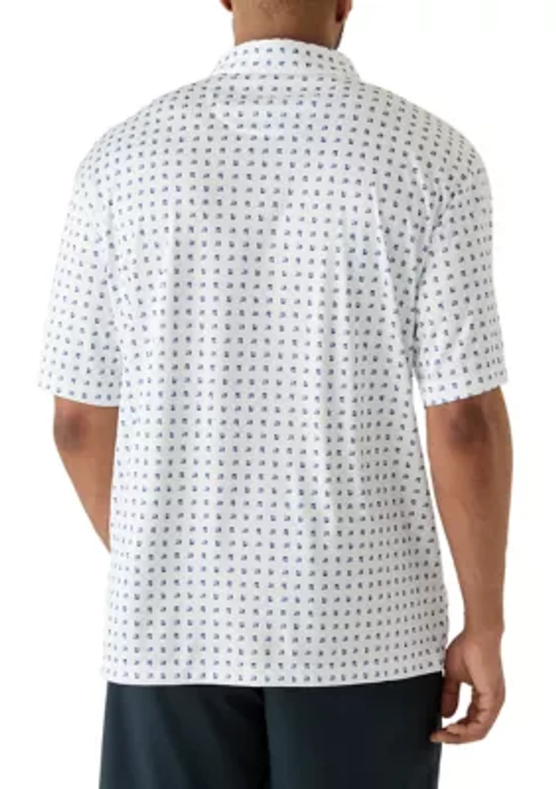 Big & Tall Short Sleeve Digital Golf Cart Polo