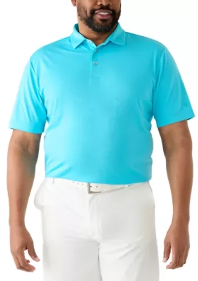 Big & Tall Performance Mesh Solid Polo Shirt