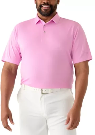Big & Tall Performance Mesh Solid Polo Shirt