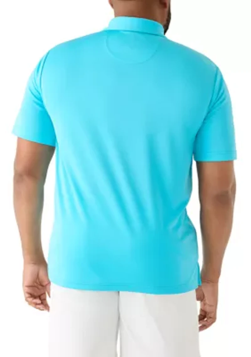 Big & Tall Performance Mesh Solid Polo Shirt