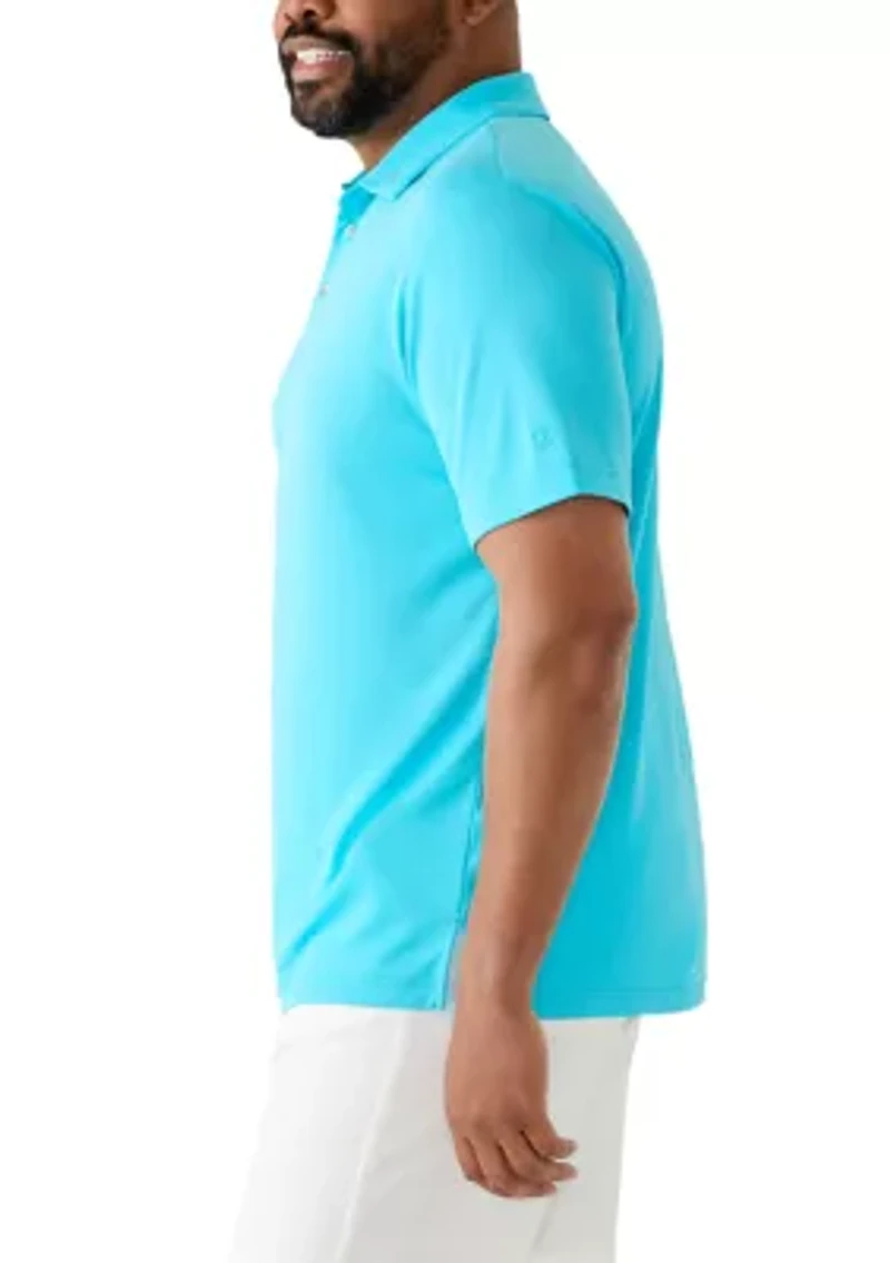 Big & Tall Performance Mesh Solid Polo Shirt