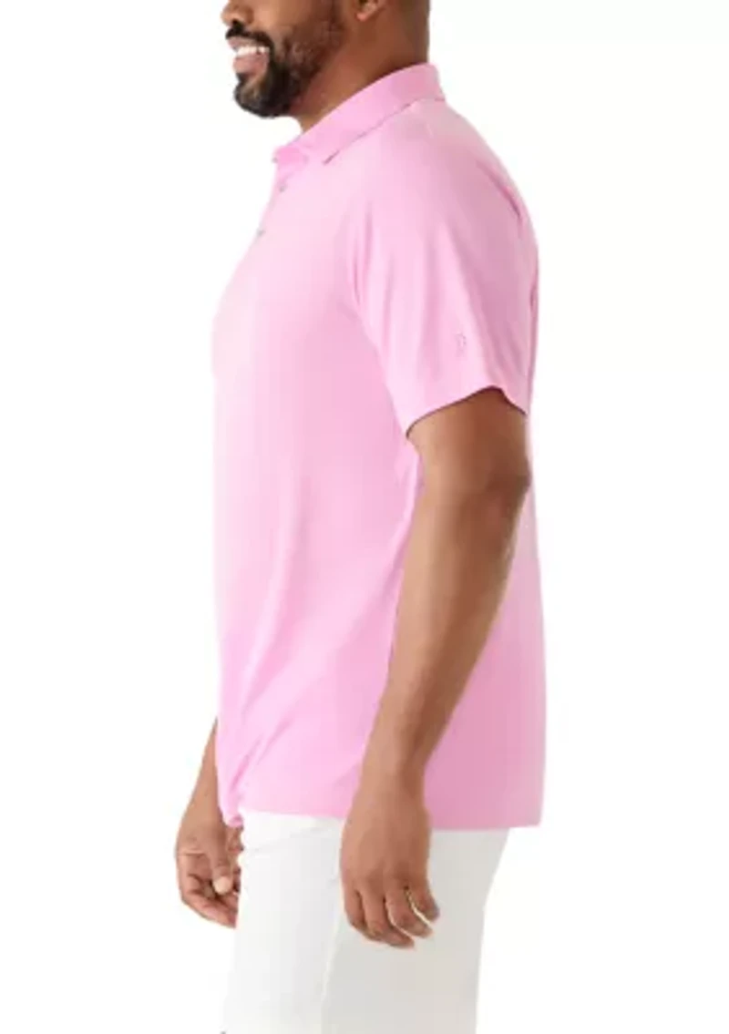 Big & Tall Performance Mesh Solid Polo Shirt
