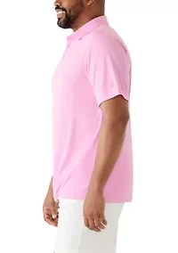 Big & Tall Performance Mesh Solid Polo Shirt